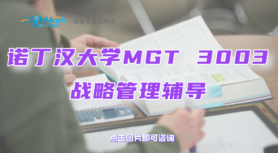 諾丁漢大學(xué)MGT 3003戰(zhàn)略管理輔導(dǎo)，讓你輕松拿下A+