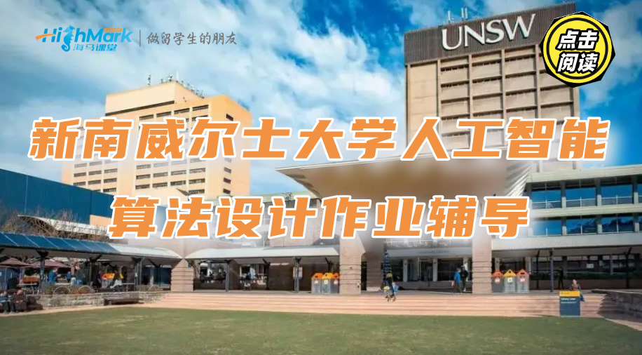 新南威爾士大學(xué)人工智能算法設(shè)計作業(yè)輔導(dǎo)